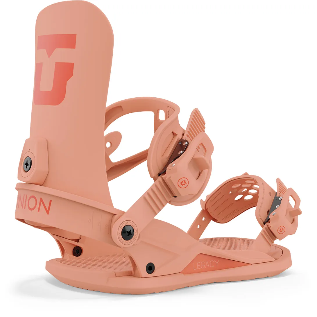Union Legacy Snowboard Bindings Womens Tangerine