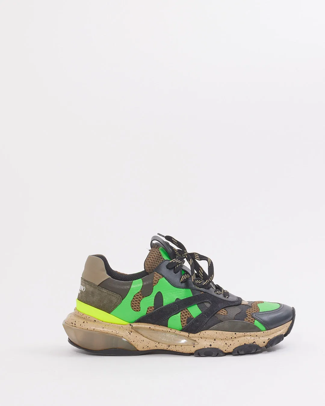 Valentino Men's Camo Multi Color Chunky Sneakers- 44