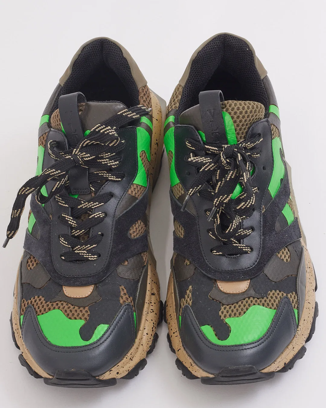 Valentino Men's Camo Multi Color Chunky Sneakers- 44