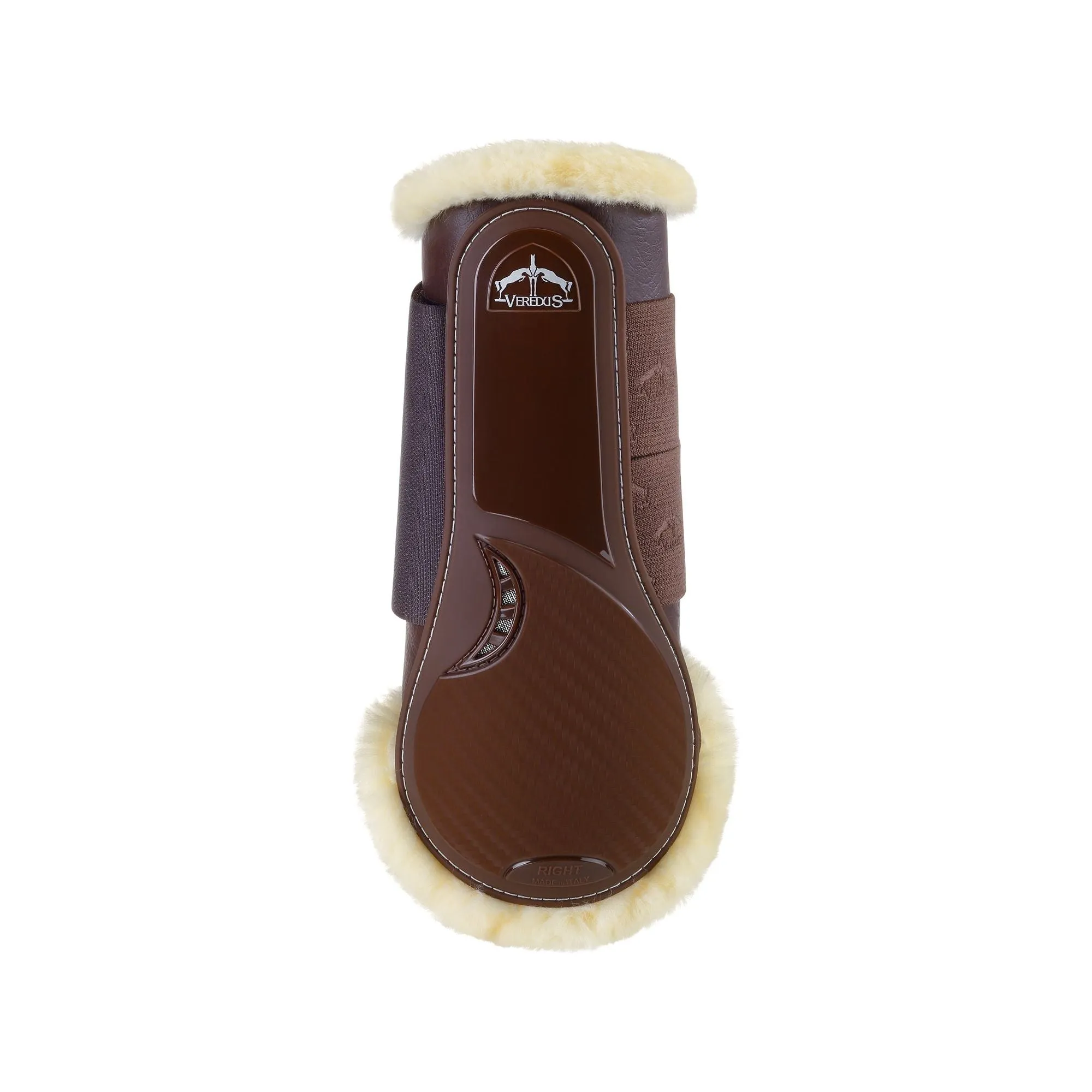 Veredus TRC Vento Training Boot - Horse Front Leg - Techno Sheepskin - Brown