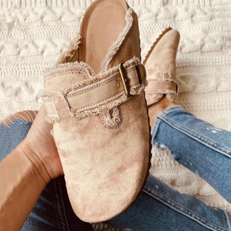 Western Toe Slippers Shoes