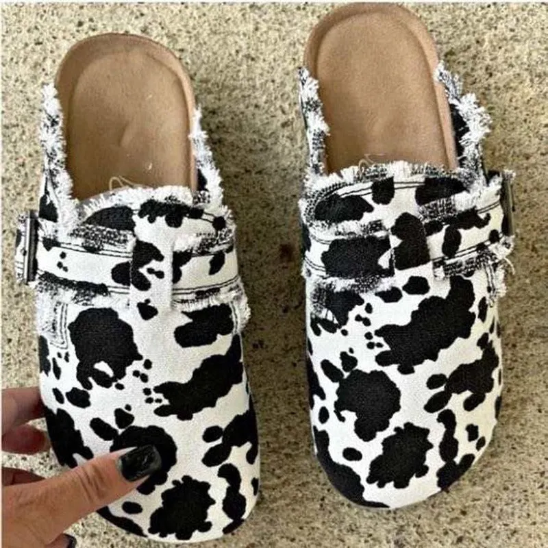 Western Toe Slippers Shoes