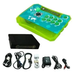 Wireless Arcade Stick Home Console with 815 games (One player) Green