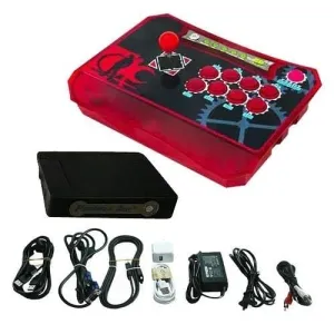 Wireless Arcade Stick Home Console with 815 games (One player) Red