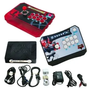 Wireless Arcade Stick Home Console with 815 Games (Two player)Red & Black