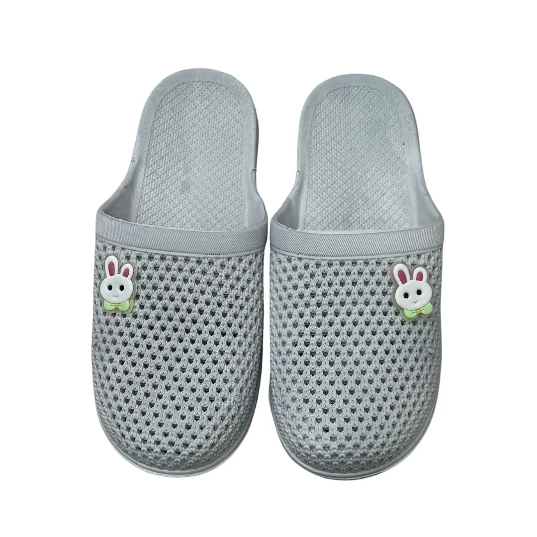 Women's Slipper with Clear Bunny