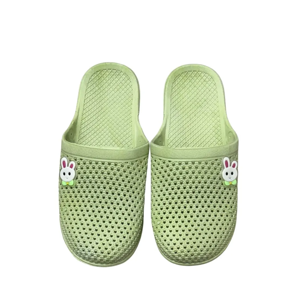 Women's Slipper with Clear Bunny