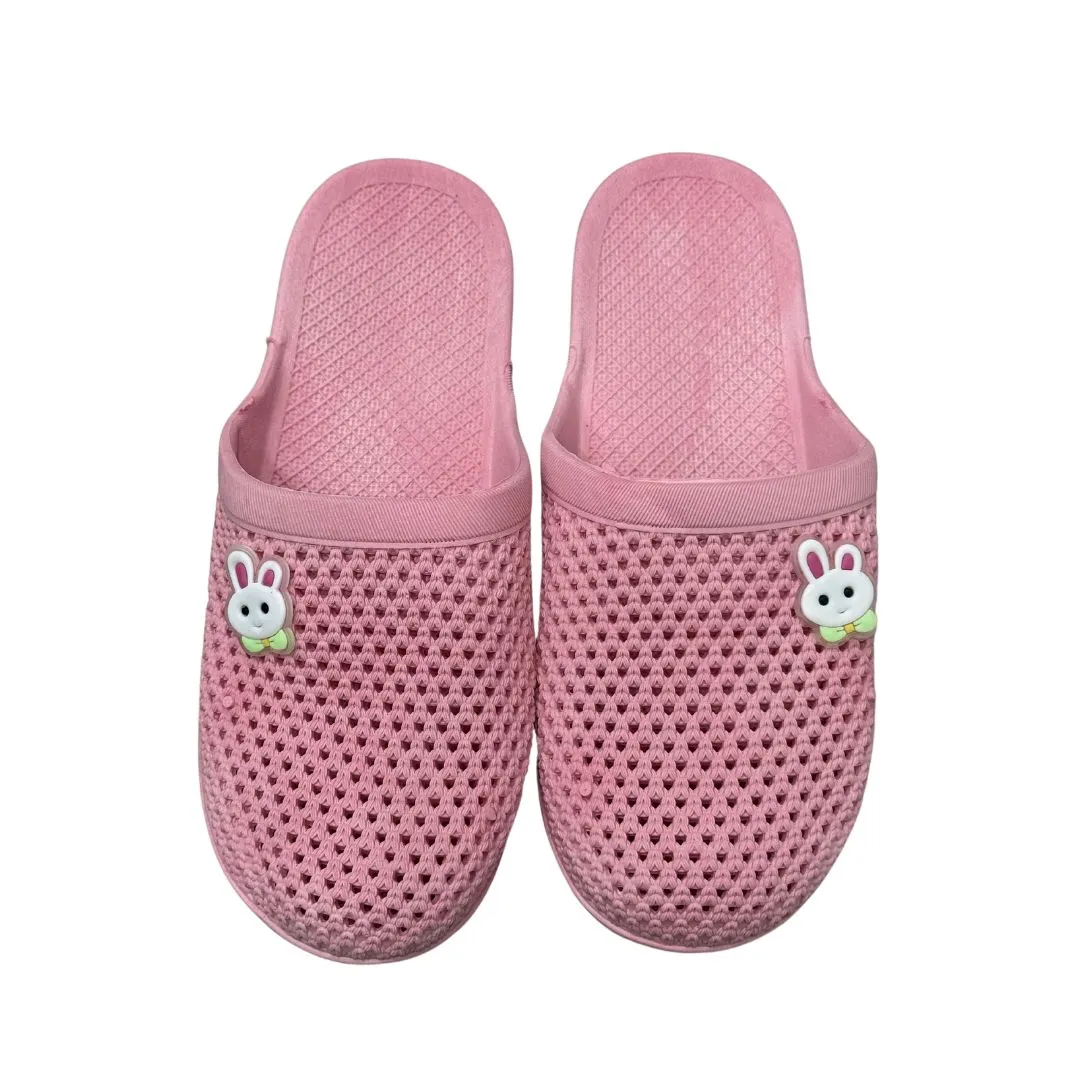 Women's Slipper with Clear Bunny