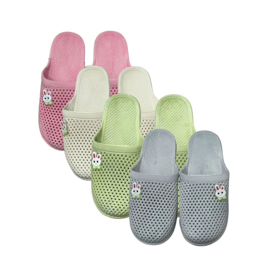 Women's Slipper with Clear Bunny