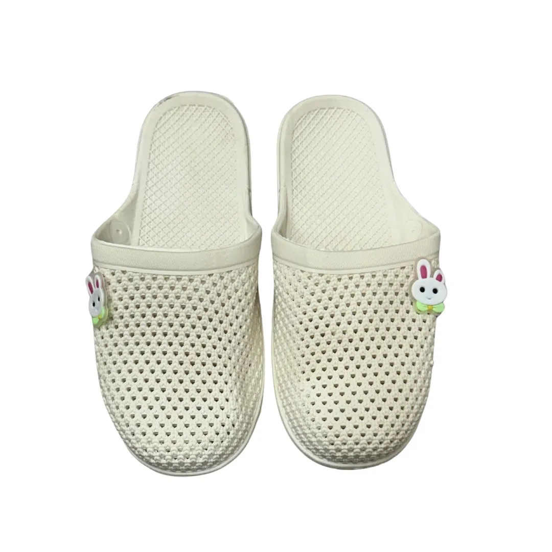 Women's Slipper with Clear Bunny