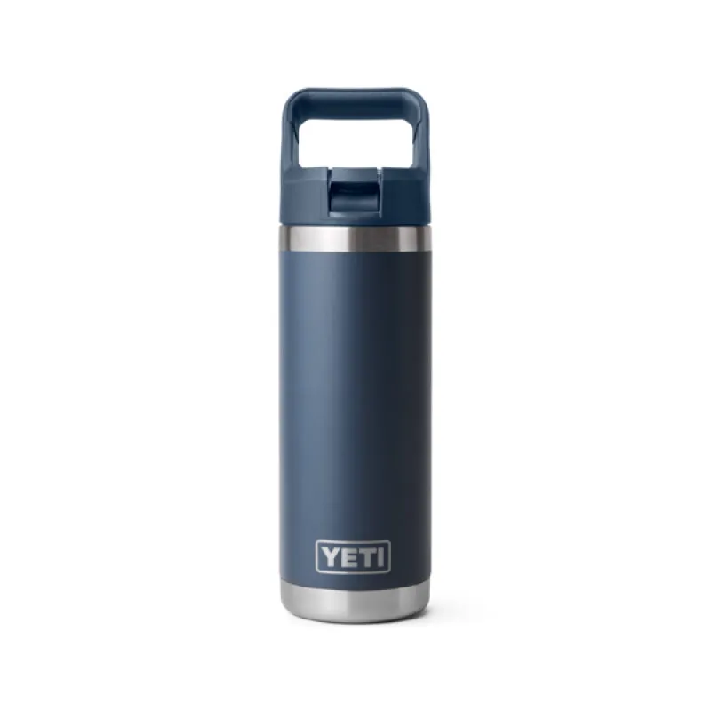 Yeti 18 oz Rambler Bottle with Straw Bottle