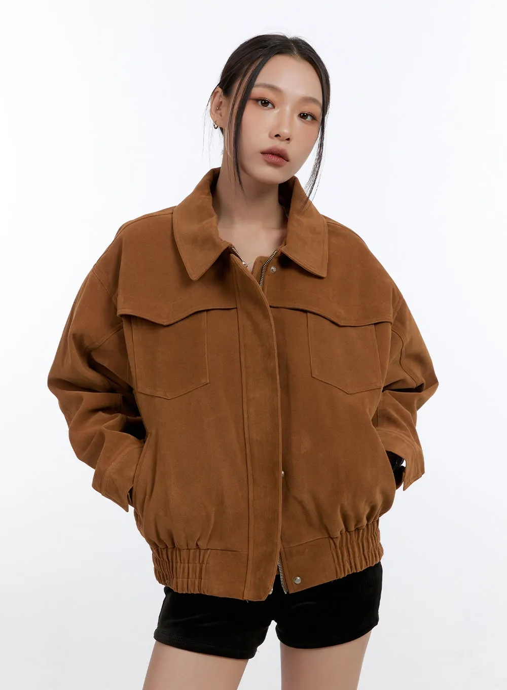 Zip Up Collar Jacket CO431