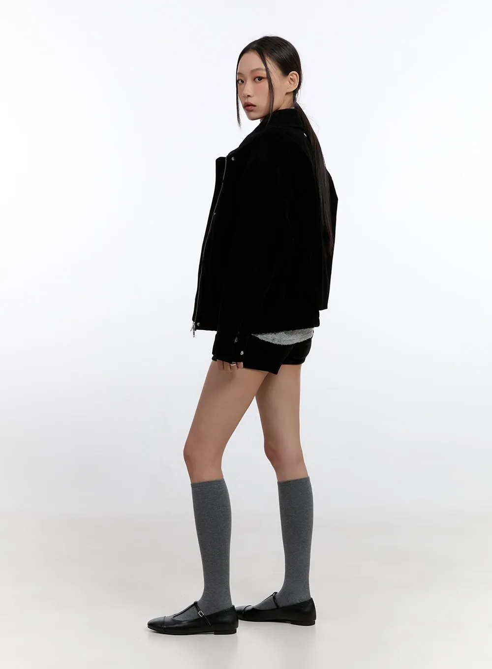Zip Up Collar Jacket CO431